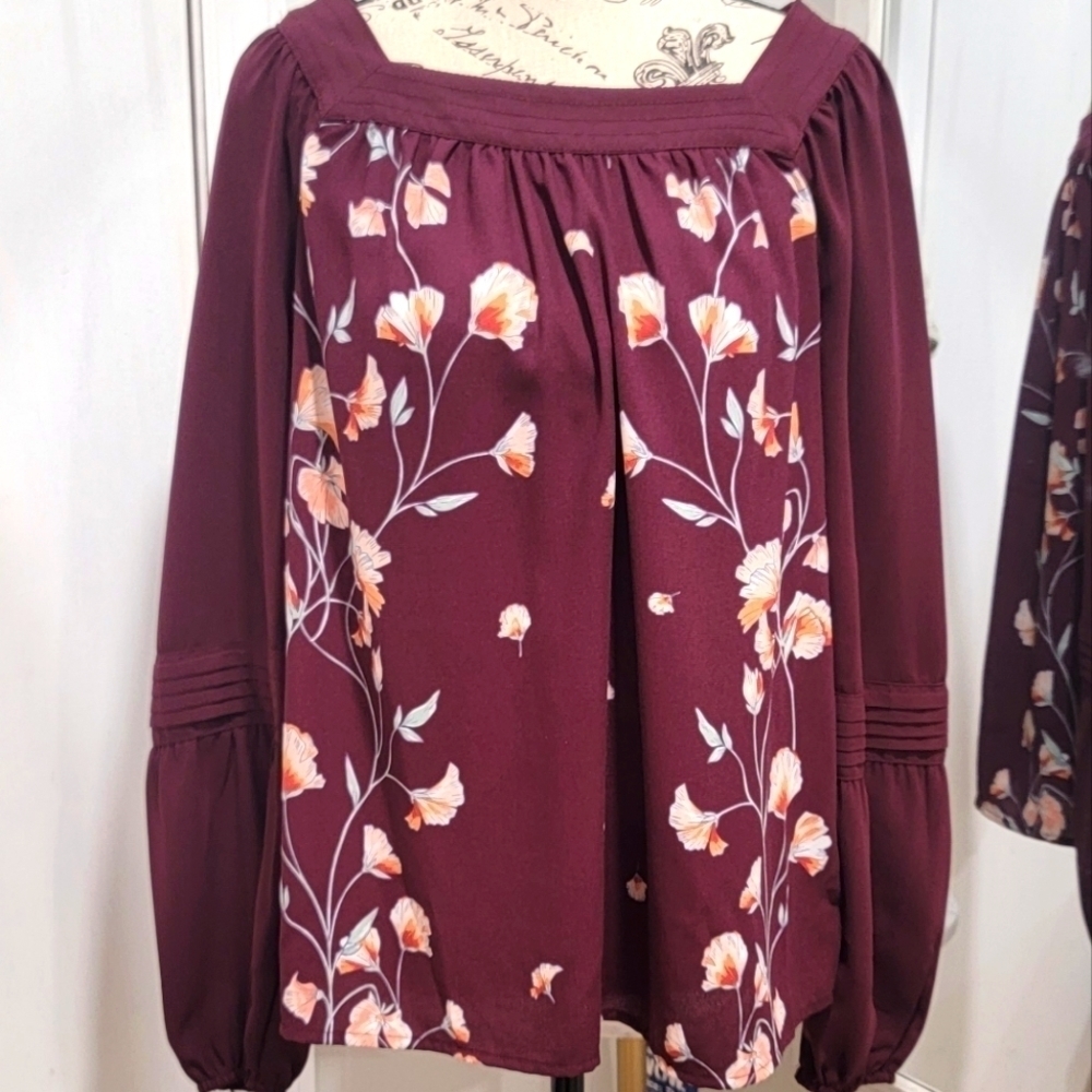 Cottagecore Lauren Conrad vintage style blouse  B62